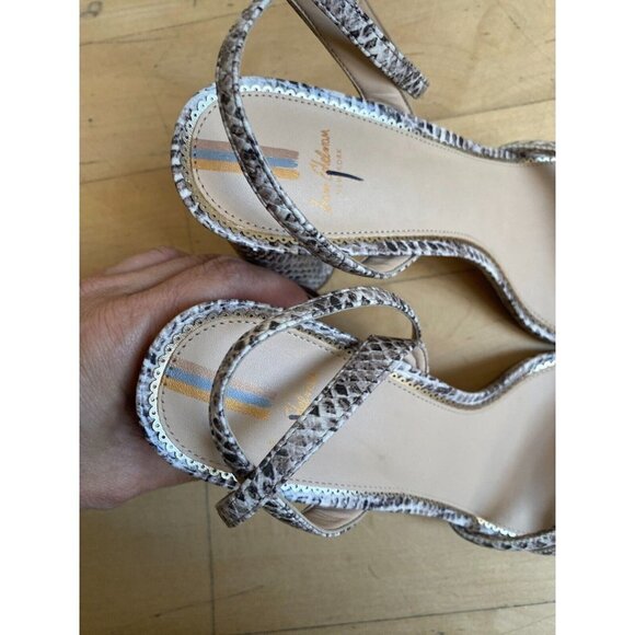 Sam Edelman BNWT "Kia" animal print block heel NEW ankle strap open toe - Picture 5 of 9